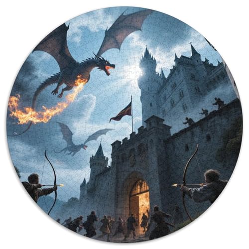 Karlsbrücke 1000 PCS Puzzle Rundpuzzle Schwieriges Großes Stressabbau-Spielzeug Geeignet 1000pcs (67.5x67.5cm) von QIAVXZIP