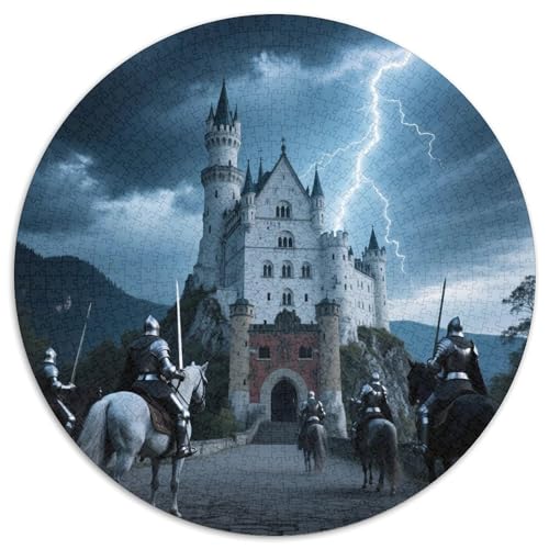 Karlsbrücke 1000 Teile Künstlerisches Jigsaw Puzzle Rundpuzzle Schwieriges Großes Stressabbau-Spielzeug Geeignet 1000pcs (67.5x67.5cm) von QIAVXZIP
