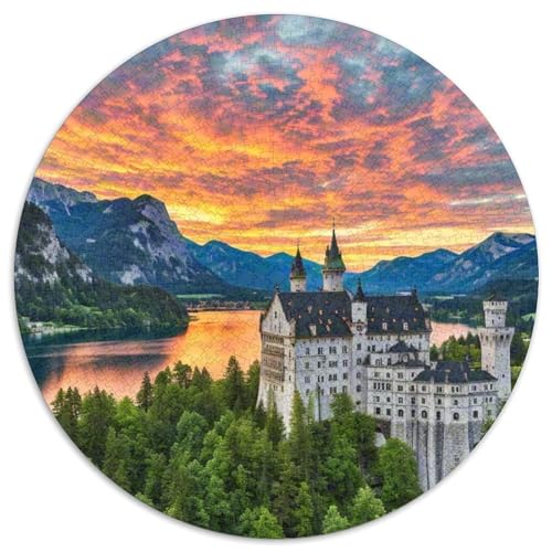 Karlsbrücke 1000 Teile Puzzle Circular Puzzles Schwieriges Großes Stressabbau-Spielzeug Geeignet 1000pcs (67.5x67.5cm) von QIAVXZIP