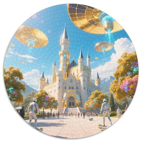 Karlsbrücke 1000 Teile Puzzle Rundpuzzle Schwieriges Großes Stressabbau-Spielzeug Geeignet 1000pcs (67.5x67.5cm) von QIAVXZIP