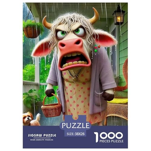Kleiner Esel 1000 Teile Anspruchsvolles Puzzle Tier Für Erwachsene Und Kinder, Teile Passen Perfekt Zusammen, Geschicklichkeitsspiel, Premium Quality, Pädagogisches 38x26cm/1000pcs von QIAVXZIP