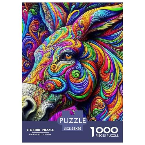 Kleiner Esel 1000 Teile Anspruchsvolles Puzzle Tier Für Erwachsene Und Kinder, Teile Passen Perfekt Zusammen, Geschicklichkeitsspiel, Premium Quality, Pädagogisches 38x26cm/1000pcs Kleiner Esel 1000 Teile Anspruchsvolles Puzzle Tier Für Erwachsene Und Kinder, Teile Passen Perfekt Zusammen, Geschicklichkeitsspiel, Premium Quality, Pädagogisches 38x26cm/1000pcs von QIAVXZIP