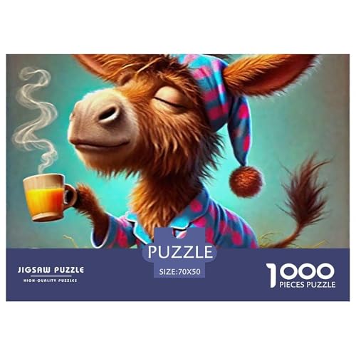 Kleiner Esel 1000 Teile Anspruchsvolles Puzzle Tier Für Erwachsene Und Kinder, Teile Passen Perfekt Zusammen, Geschicklichkeitsspiel, Premium Quality, Pädagogisches 70x50cm/1000pcs Kleiner Esel 1000 Teile Anspruchsvolles Puzzle Tier Für Erwachsene Und Kinder, Teile Passen Perfekt Zusammen, Geschicklichkeitsspiel, Premium Quality, Pädagogisches 70x50cm/1000pcs von QIAVXZIP