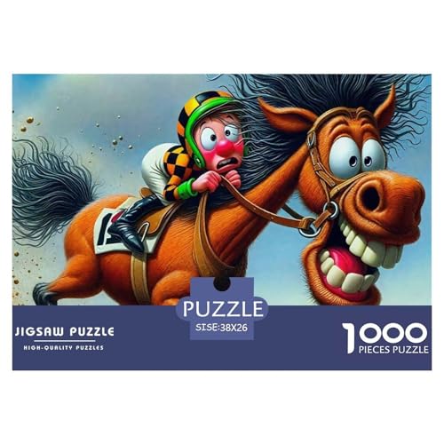 Kleiner Esel 1000 Teile Anspruchsvolles Puzzle Tier Für Erwachsene Und Kinder, Teile Passen Perfekt Zusammen, Geschicklichkeitsspiel, Premium Quality, Stressabbau-Spielzeug 38x26cm/1000pcs von QIAVXZIP