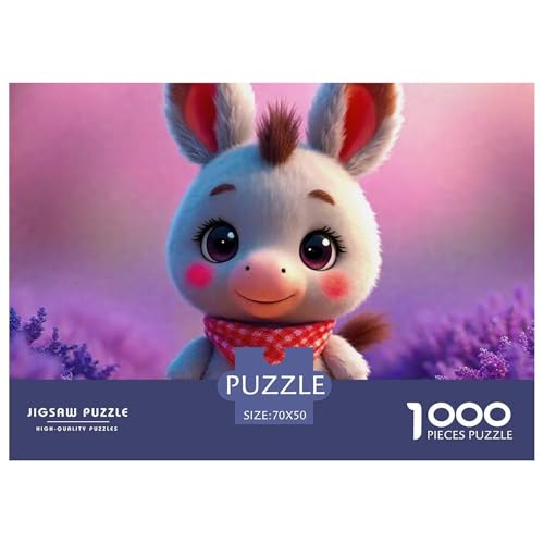 Kleiner Esel 1000 Teile Anspruchsvolles Puzzle Tier Für Erwachsene Und Kinder, Teile Passen Perfekt Zusammen, Geschicklichkeitsspiel, Premium Quality, Stressabbau-Spielzeug 70x50cm/1000pcs Kleiner Esel 1000 Teile Anspruchsvolles Puzzle Tier Für Erwachsene Und Kinder, Teile Passen Perfekt Zusammen, Geschicklichkeitsspiel, Premium Quality, Stressabbau-Spielzeug 70x50cm/1000pcs von QIAVXZIP