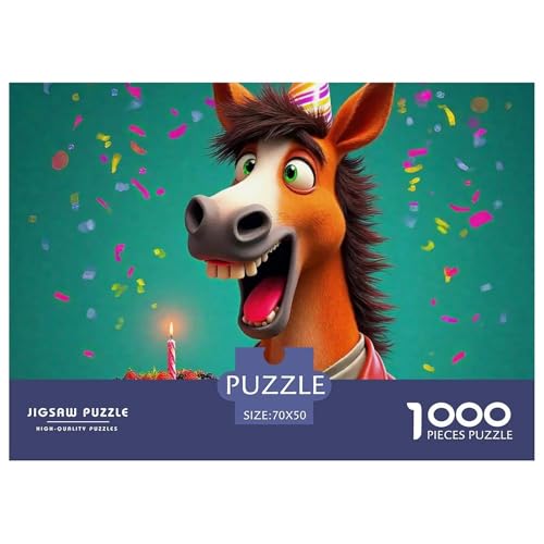 Kleiner Esel 1000 Teile Anspruchsvolles Puzzle Tier Für Erwachsene Und Kinder, Teile Passen Perfekt Zusammen, Geschicklichkeitsspiel, Premium Quality, Stressabbau-Spielzeug 70x50cm/1000pcs Kleiner Esel 1000 Teile Anspruchsvolles Puzzle Tier Für Erwachsene Und Kinder, Teile Passen Perfekt Zusammen, Geschicklichkeitsspiel, Premium Quality, Stressabbau-Spielzeug 70x50cm/1000pcs von QIAVXZIP