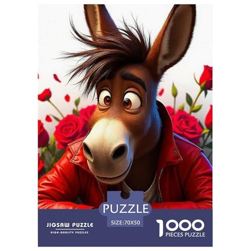 Kleiner Esel 1000 Teile Klassische Puzzle Tier Ab 14 Jahren, Teile Passen Perfekt Zusammen, Geschicklichkeitsspiel, Perfekt Für Spieleabende, Pädagogisches 70x50cm/1000pcs Kleiner Esel 1000 Teile Klassische Puzzle Tier Ab 14 Jahren, Teile Passen Perfekt Zusammen, Geschicklichkeitsspiel, Perfekt Für Spieleabende, Pädagogisches 70x50cm/1000pcs von QIAVXZIP