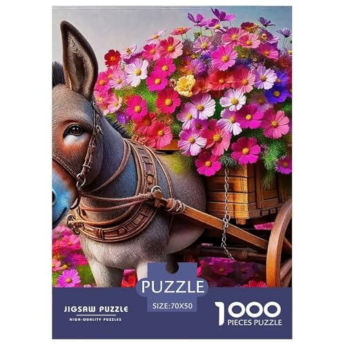 Kleiner Esel 1000 Teile Klassische Puzzle Tier Ab 14 Jahren, Teile Passen Perfekt Zusammen, Geschicklichkeitsspiel, Perfekt Für Spieleabende, Stressabbau-Spielzeug 70x50cm/1000pcs Kleiner Esel 1000 Teile Klassische Puzzle Tier Ab 14 Jahren, Teile Passen Perfekt Zusammen, Geschicklichkeitsspiel, Perfekt Für Spieleabende, Stressabbau-Spielzeug 70x50cm/1000pcs von QIAVXZIP