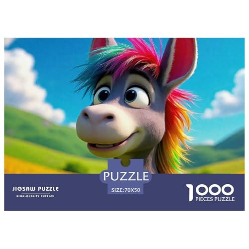 Kleiner Esel 1000 Teile Klassische Puzzle Tier Ab 14 Jahren, Teile Passen Perfekt Zusammen, Geschicklichkeitsspiel, Premium Quality, Pädagogisches 70x50cm/1000pcs Kleiner Esel 1000 Teile Klassische Puzzle Tier Ab 14 Jahren, Teile Passen Perfekt Zusammen, Geschicklichkeitsspiel, Premium Quality, Pädagogisches 70x50cm/1000pcs von QIAVXZIP