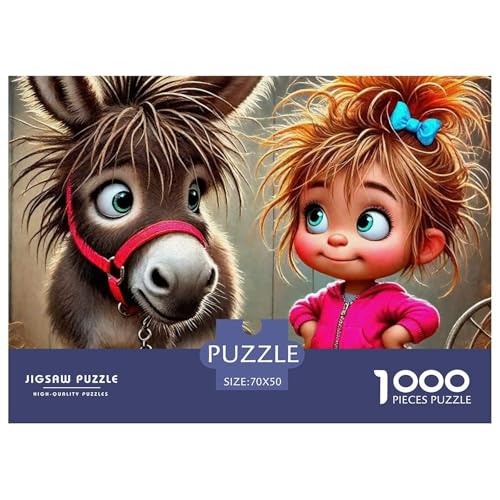 Kleiner Esel 1000 Teile Klassische Puzzle Tier Ab 14 Jahren, Teile Passen Perfekt Zusammen, Geschicklichkeitsspiel, Premium Quality, Stressabbau-Spielzeug 70x50cm/1000pcs Kleiner Esel 1000 Teile Klassische Puzzle Tier Ab 14 Jahren, Teile Passen Perfekt Zusammen, Geschicklichkeitsspiel, Premium Quality, Stressabbau-Spielzeug 70x50cm/1000pcs von QIAVXZIP