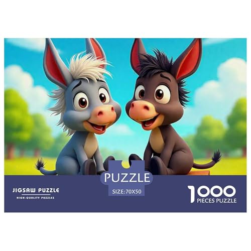 Kleiner Esel 1000 Teile Klassische Puzzle Tier Für Die Ganze Familie, Teile Passen Perfekt Zusammen, Geschicklichkeitsspiel, Perfekt Für Spieleabende, Stressabbau-Spielzeug 70x50cm/1000pcs Kleiner Esel 1000 Teile Klassische Puzzle Tier Für Die Ganze Familie, Teile Passen Perfekt Zusammen, Geschicklichkeitsspiel, Perfekt Für Spieleabende, Stressabbau-Spielzeug 70x50cm/1000pcs von QIAVXZIP
