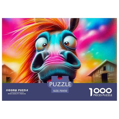 Kleiner Esel 1000 Teile Klassische Puzzle Tier Für Die Ganze Familie, Teile Passen Perfekt Zusammen, Geschicklichkeitsspiel, Premium Quality, Pädagogisches 70x50cm/1000pcs Kleiner Esel 1000 Teile Klassische Puzzle Tier Für Die Ganze Familie, Teile Passen Perfekt Zusammen, Geschicklichkeitsspiel, Premium Quality, Pädagogisches 70x50cm/1000pcs von QIAVXZIP