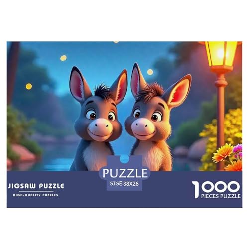 Kleiner Esel 1000 Teile Klassische Puzzle Tier Für Erwachsene, Familien, Teile Passen Perfekt Zusammen, Geschicklichkeitsspiel, Perfekt Für Spieleabende, Pädagogisches 38x26cm/1000pcs Kleiner Esel 1000 Teile Klassische Puzzle Tier Für Erwachsene, Familien, Teile Passen Perfekt Zusammen, Geschicklichkeitsspiel, Perfekt Für Spieleabende, Pädagogisches 38x26cm/1000pcs von QIAVXZIP