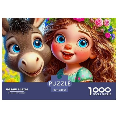 Kleiner Esel 1000 Teile Klassische Puzzle Tier Für Erwachsene, Familien, Teile Passen Perfekt Zusammen, Geschicklichkeitsspiel, Perfekt Für Spieleabende, Pädagogisches 70x50cm/1000pcs Kleiner Esel 1000 Teile Klassische Puzzle Tier Für Erwachsene, Familien, Teile Passen Perfekt Zusammen, Geschicklichkeitsspiel, Perfekt Für Spieleabende, Pädagogisches 70x50cm/1000pcs von QIAVXZIP