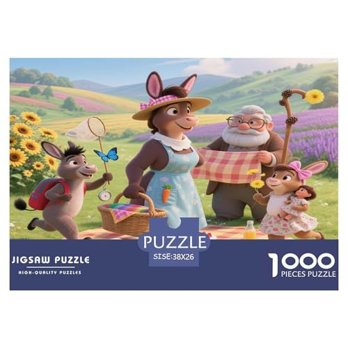 Kleiner Esel 1000 Teile Klassische Puzzle Tier Für Erwachsene, Familien, Teile Passen Perfekt Zusammen, Geschicklichkeitsspiel, Premium Quality, Pädagogisches 38x26cm/1000pcs Kleiner Esel 1000 Teile Klassische Puzzle Tier Für Erwachsene, Familien, Teile Passen Perfekt Zusammen, Geschicklichkeitsspiel, Premium Quality, Pädagogisches 38x26cm/1000pcs von QIAVXZIP