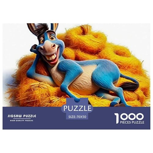 Kleiner Esel 1000 Teile Klassische Puzzle Tier Für Erwachsene, Familien, Teile Passen Perfekt Zusammen, Geschicklichkeitsspiel, Premium Quality, Stressabbau-Spielzeug 70x50cm/1000pcs Kleiner Esel 1000 Teile Klassische Puzzle Tier Für Erwachsene, Familien, Teile Passen Perfekt Zusammen, Geschicklichkeitsspiel, Premium Quality, Stressabbau-Spielzeug 70x50cm/1000pcs von QIAVXZIP