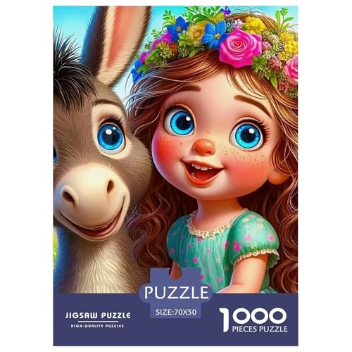 Kleiner Esel 1000 Teile Klassische Puzzle Tier Für Erwachsene, Familien, Teile Passen Perfekt Zusammen, Geschicklichkeitsspiel, Premium Quality, Stressabbau-Spielzeug 70x50cm/1000pcs Kleiner Esel 1000 Teile Klassische Puzzle Tier Für Erwachsene, Familien, Teile Passen Perfekt Zusammen, Geschicklichkeitsspiel, Premium Quality, Stressabbau-Spielzeug 70x50cm/1000pcs von QIAVXZIP