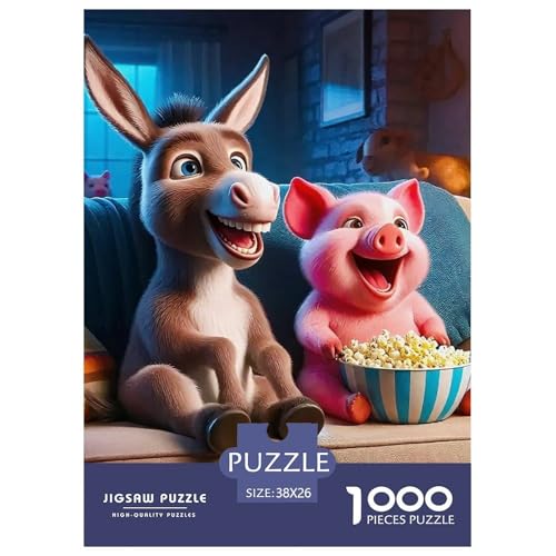Kleiner Esel 1000 Teile Klassische Puzzle Tier Für Erwachsene Und Kinder, Teile Passen Perfekt Zusammen, Geschicklichkeitsspiel, Perfekt Für Spieleabende, Pädagogisches 38x26cm/1000pcs Kleiner Esel 1000 Teile Klassische Puzzle Tier Für Erwachsene Und Kinder, Teile Passen Perfekt Zusammen, Geschicklichkeitsspiel, Perfekt Für Spieleabende, Pädagogisches 38x26cm/1000pcs von QIAVXZIP