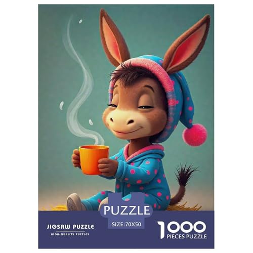 Kleiner Esel 1000 Teile Klassische Puzzle Tier Für Erwachsene Und Kinder, Teile Passen Perfekt Zusammen, Geschicklichkeitsspiel, Perfekt Für Spieleabende, Pädagogisches 70x50cm/1000pcs Kleiner Esel 1000 Teile Klassische Puzzle Tier Für Erwachsene Und Kinder, Teile Passen Perfekt Zusammen, Geschicklichkeitsspiel, Perfekt Für Spieleabende, Pädagogisches 70x50cm/1000pcs von QIAVXZIP