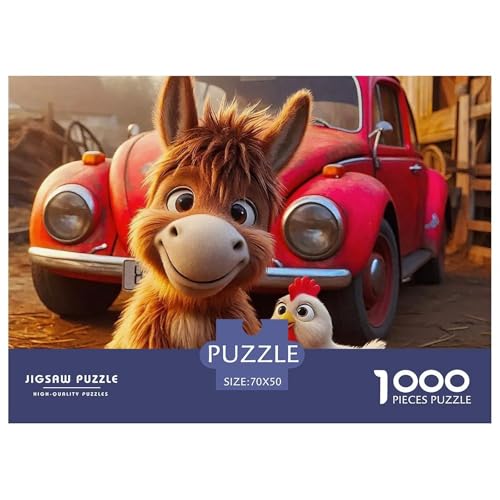 Kleiner Esel 1000 Teile Klassische Puzzle Tier Für Erwachsene Und Kinder, Teile Passen Perfekt Zusammen, Geschicklichkeitsspiel, Perfekt Für Spieleabende, Stressabbau-Spielzeug 70x50cm/1000pcs Kleiner Esel 1000 Teile Klassische Puzzle Tier Für Erwachsene Und Kinder, Teile Passen Perfekt Zusammen, Geschicklichkeitsspiel, Perfekt Für Spieleabende, Stressabbau-Spielzeug 70x50cm/1000pcs von QIAVXZIP