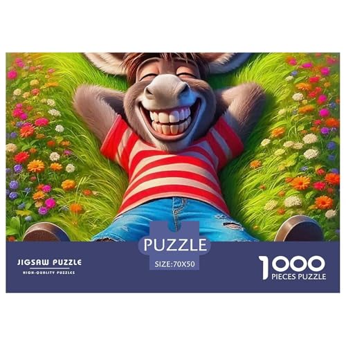 Kleiner Esel 1000 Teile Klassische Puzzle Tier Für Erwachsene Und Kinder, Teile Passen Perfekt Zusammen, Geschicklichkeitsspiel, Premium Quality, Stressabbau-Spielzeug 70x50cm/1000pcs Kleiner Esel 1000 Teile Klassische Puzzle Tier Für Erwachsene Und Kinder, Teile Passen Perfekt Zusammen, Geschicklichkeitsspiel, Premium Quality, Stressabbau-Spielzeug 70x50cm/1000pcs von QIAVXZIP