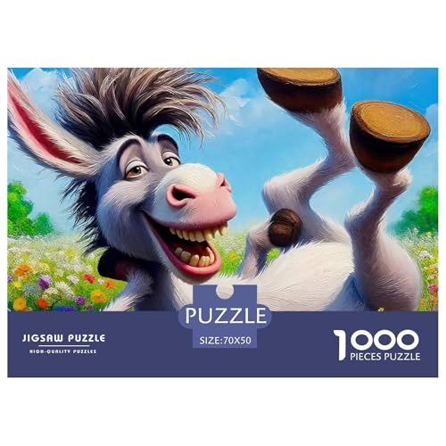 Kleiner Esel 1000 Teile Schwieriges Großes Puzzle Tier Ab 14 Jahren, Teile Passen Perfekt Zusammen, Geschicklichkeitsspiel, Perfekt Für Spieleabende, Pädagogisches 70x50cm/1000pcs Kleiner Esel 1000 Teile Schwieriges Großes Puzzle Tier Ab 14 Jahren, Teile Passen Perfekt Zusammen, Geschicklichkeitsspiel, Perfekt Für Spieleabende, Pädagogisches 70x50cm/1000pcs von QIAVXZIP