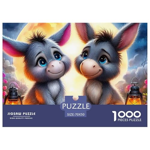 Kleiner Esel 1000 Teile Schwieriges Großes Puzzle Tier Ab 14 Jahren, Teile Passen Perfekt Zusammen, Geschicklichkeitsspiel, Perfekt Für Spieleabende, Stressabbau-Spielzeug 70x50cm/1000pcs Kleiner Esel 1000 Teile Schwieriges Großes Puzzle Tier Ab 14 Jahren, Teile Passen Perfekt Zusammen, Geschicklichkeitsspiel, Perfekt Für Spieleabende, Stressabbau-Spielzeug 70x50cm/1000pcs von QIAVXZIP