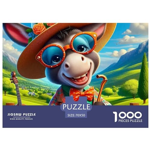 Kleiner Esel 1000 Teile Schwieriges Großes Puzzle Tier Ab 14 Jahren, Teile Passen Perfekt Zusammen, Geschicklichkeitsspiel, Perfekt Für Spieleabende, Stressabbau-Spielzeug 70x50cm/1000pcs Kleiner Esel 1000 Teile Schwieriges Großes Puzzle Tier Ab 14 Jahren, Teile Passen Perfekt Zusammen, Geschicklichkeitsspiel, Perfekt Für Spieleabende, Stressabbau-Spielzeug 70x50cm/1000pcs von QIAVXZIP