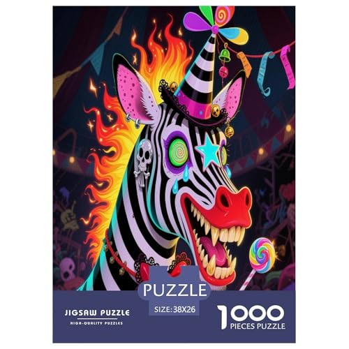 Kleiner Esel 1000 Teile Schwieriges Großes Puzzle Tier Für Erwachsene Und Kinder, Teile Passen Perfekt Zusammen, Geschicklichkeitsspiel, Perfekt Für Spieleabende, Pädagogisches 38x26cm/1000pcs von QIAVXZIP