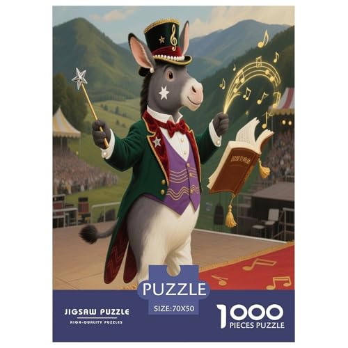 Kleiner Esel 1000 Teile Schwieriges Großes Puzzle Tier Für Erwachsene Und Kinder, Teile Passen Perfekt Zusammen, Geschicklichkeitsspiel, Perfekt Für Spieleabende, Pädagogisches 70x50cm/1000pcs Kleiner Esel 1000 Teile Schwieriges Großes Puzzle Tier Für Erwachsene Und Kinder, Teile Passen Perfekt Zusammen, Geschicklichkeitsspiel, Perfekt Für Spieleabende, Pädagogisches 70x50cm/1000pcs von QIAVXZIP