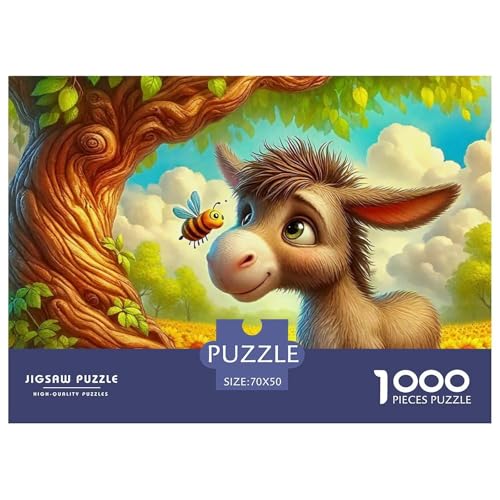Kleiner Esel 1000 Teile Schwieriges Großes Puzzle Tier Für Erwachsene Und Kinder, Teile Passen Perfekt Zusammen, Geschicklichkeitsspiel, Premium Quality, Stressabbau-Spielzeug 70x50cm/1000pcs Kleiner Esel 1000 Teile Schwieriges Großes Puzzle Tier Für Erwachsene Und Kinder, Teile Passen Perfekt Zusammen, Geschicklichkeitsspiel, Premium Quality, Stressabbau-Spielzeug 70x50cm/1000pcs von QIAVXZIP