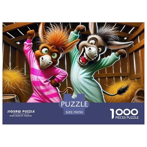 Kleiner Esel 1000 Teile Schwieriges Großes Puzzle Tier Für Erwachsene Und Kinder, Teile Passen Perfekt Zusammen, Geschicklichkeitsspiel, Premium Quality, Stressabbau-Spielzeug 70x50cm/1000pcs Kleiner Esel 1000 Teile Schwieriges Großes Puzzle Tier Für Erwachsene Und Kinder, Teile Passen Perfekt Zusammen, Geschicklichkeitsspiel, Premium Quality, Stressabbau-Spielzeug 70x50cm/1000pcs von QIAVXZIP