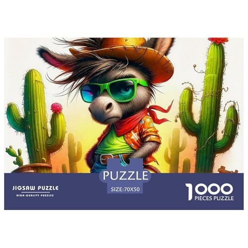 Kleiner Esel 1000 Teile Schwieriges Großes Puzzle Tier Für Erwachsene Und Kinder, Teile Passen Perfekt Zusammen, Geschicklichkeitsspiel, Premium Quality, Stressabbau-Spielzeug 70x50cm/1000pcs Kleiner Esel 1000 Teile Schwieriges Großes Puzzle Tier Für Erwachsene Und Kinder, Teile Passen Perfekt Zusammen, Geschicklichkeitsspiel, Premium Quality, Stressabbau-Spielzeug 70x50cm/1000pcs von QIAVXZIP