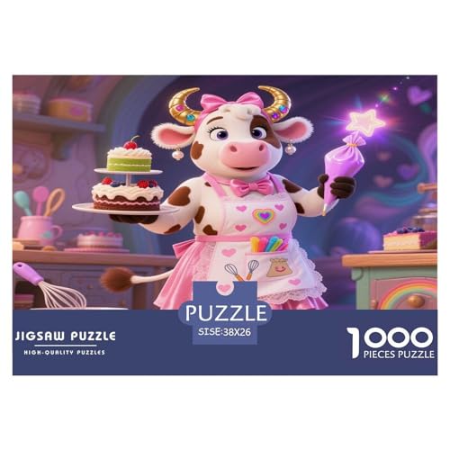 Kleiner Esel 1000 Teile Unmöglich Puzzles Tier Ab 14 Jahren, Teile Passen Perfekt Zusammen, Geschicklichkeitsspiel, Perfekt Für Spieleabende, Stressabbau-Spielzeug 38x26cm/1000pcs von QIAVXZIP