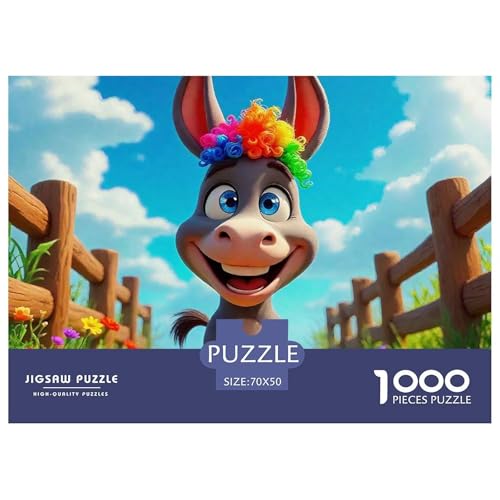 Kleiner Esel 1000 Teile Unmöglich Puzzles Tier Ab 14 Jahren, Teile Passen Perfekt Zusammen, Geschicklichkeitsspiel, Perfekt Für Spieleabende, Stressabbau-Spielzeug 70x50cm/1000pcs Kleiner Esel 1000 Teile Unmöglich Puzzles Tier Ab 14 Jahren, Teile Passen Perfekt Zusammen, Geschicklichkeitsspiel, Perfekt Für Spieleabende, Stressabbau-Spielzeug 70x50cm/1000pcs von QIAVXZIP