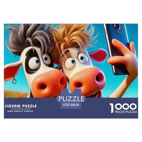 Kleiner Esel 1000 Teile Unmöglich Puzzles Tier Für Die Ganze Familie, Teile Passen Perfekt Zusammen, Geschicklichkeitsspiel, Perfekt Für Spieleabende, Pädagogisches 38x26cm/1000pcs von QIAVXZIP