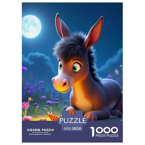 Kleiner Esel 1000 Teile Unmöglich Puzzles Tier Für Die Ganze Familie, Teile Passen Perfekt Zusammen, Geschicklichkeitsspiel, Premium Quality, Pädagogisches 38x26cm/1000pcs Kleiner Esel 1000 Teile Unmöglich Puzzles Tier Für Die Ganze Familie, Teile Passen Perfekt Zusammen, Geschicklichkeitsspiel, Premium Quality, Pädagogisches 38x26cm/1000pcs von QIAVXZIP