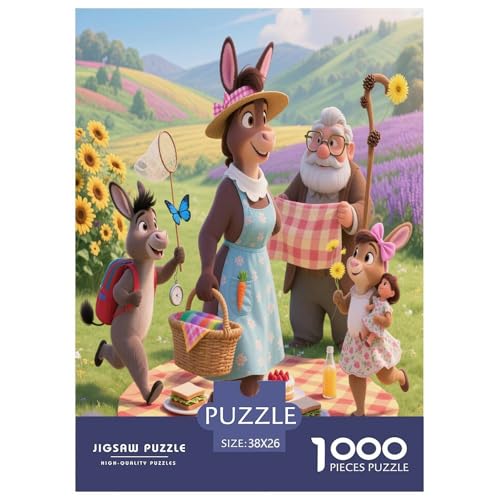 Kleiner Esel 1000 Teile Unmöglich Puzzles Tier Für Die Ganze Familie, Teile Passen Perfekt Zusammen, Geschicklichkeitsspiel, Premium Quality, Pädagogisches 38x26cm/1000pcs Kleiner Esel 1000 Teile Unmöglich Puzzles Tier Für Die Ganze Familie, Teile Passen Perfekt Zusammen, Geschicklichkeitsspiel, Premium Quality, Pädagogisches 38x26cm/1000pcs von QIAVXZIP