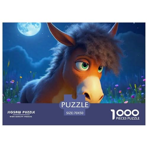 Kleiner Esel 1000 Teile Unmöglich Puzzles Tier Für Erwachsene, Familien, Teile Passen Perfekt Zusammen, Geschicklichkeitsspiel, Perfekt Für Spieleabende, Pädagogisches 70x50cm/1000pcs Kleiner Esel 1000 Teile Unmöglich Puzzles Tier Für Erwachsene, Familien, Teile Passen Perfekt Zusammen, Geschicklichkeitsspiel, Perfekt Für Spieleabende, Pädagogisches 70x50cm/1000pcs von QIAVXZIP
