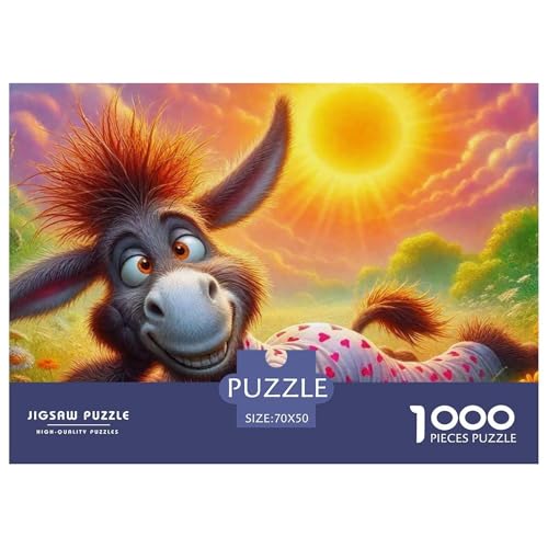Kleiner Esel 1000 Teile Unmöglich Puzzles Tier Für Erwachsene, Familien, Teile Passen Perfekt Zusammen, Geschicklichkeitsspiel, Perfekt Für Spieleabende, Pädagogisches 70x50cm/1000pcs Kleiner Esel 1000 Teile Unmöglich Puzzles Tier Für Erwachsene, Familien, Teile Passen Perfekt Zusammen, Geschicklichkeitsspiel, Perfekt Für Spieleabende, Pädagogisches 70x50cm/1000pcs von QIAVXZIP