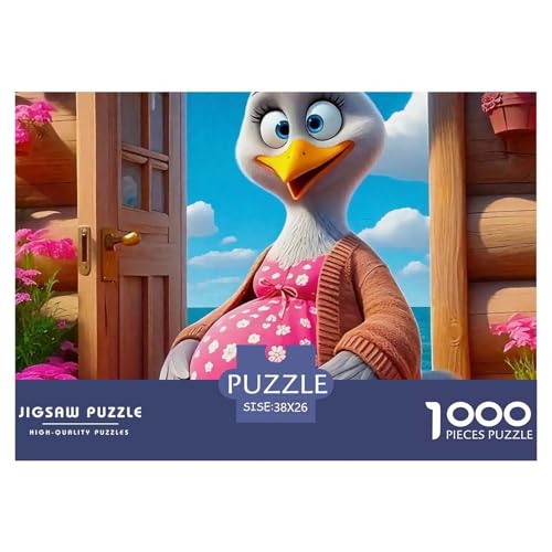 Kleiner Esel 1000 Teile Unmöglich Puzzles Tier Für Erwachsene, Familien, Teile Passen Perfekt Zusammen, Geschicklichkeitsspiel, Premium Quality, Stressabbau-Spielzeug 38x26cm/1000pcs von QIAVXZIP