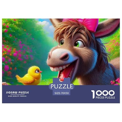 Kleiner Esel 1000 Teile Unmöglich Puzzles Tier Für Erwachsene, Familien, Teile Passen Perfekt Zusammen, Geschicklichkeitsspiel, Premium Quality, Stressabbau-Spielzeug 70x50cm/1000pcs Kleiner Esel 1000 Teile Unmöglich Puzzles Tier Für Erwachsene, Familien, Teile Passen Perfekt Zusammen, Geschicklichkeitsspiel, Premium Quality, Stressabbau-Spielzeug 70x50cm/1000pcs von QIAVXZIP
