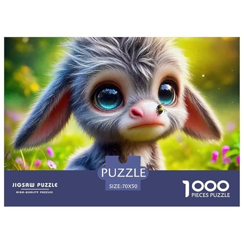 Kleiner Esel 1000 Teile Unmöglich Puzzles Tier Für Erwachsene, Familien, Teile Passen Perfekt Zusammen, Geschicklichkeitsspiel, Premium Quality, Stressabbau-Spielzeug 70x50cm/1000pcs Kleiner Esel 1000 Teile Unmöglich Puzzles Tier Für Erwachsene, Familien, Teile Passen Perfekt Zusammen, Geschicklichkeitsspiel, Premium Quality, Stressabbau-Spielzeug 70x50cm/1000pcs von QIAVXZIP