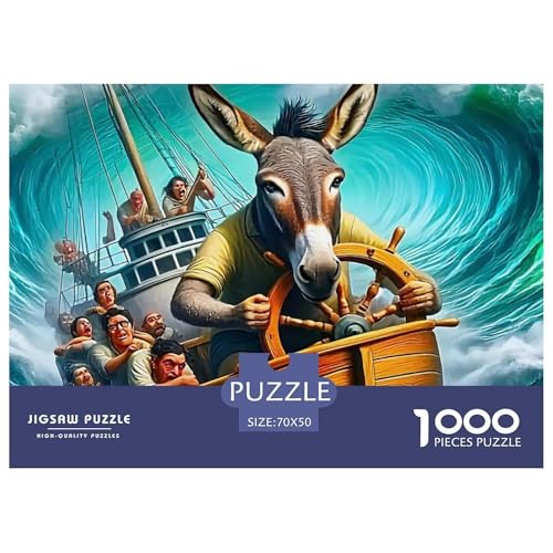Kleiner Esel 1000 Teile Unmöglich Puzzles Tier Für Erwachsene Und Kinder, Teile Passen Perfekt Zusammen, Geschicklichkeitsspiel, Perfekt Für Spieleabende, Stressabbau-Spielzeug 70x50cm/1000pcs Kleiner Esel 1000 Teile Unmöglich Puzzles Tier Für Erwachsene Und Kinder, Teile Passen Perfekt Zusammen, Geschicklichkeitsspiel, Perfekt Für Spieleabende, Stressabbau-Spielzeug 70x50cm/1000pcs von QIAVXZIP