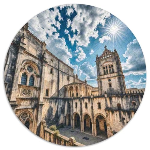 Kloster Jerónimos 1000 Teile Puzzle Gebäude Circular Puzzles Schwieriges Großes Stressabbau-Spielzeug Für Erwachsene Und Kinder 1000pcs (67.5x67.5cm) von QIAVXZIP