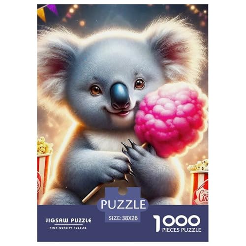 Koala 1000 Teile Schwieriges Großes Puzzle Tier Für Die Ganze Familie, Teile Passen Perfekt Zusammen, Geschicklichkeitsspiel, Perfekt Für Spieleabende, Stressabbau-Spielzeug 38x26cm/1000pcs von QIAVXZIP