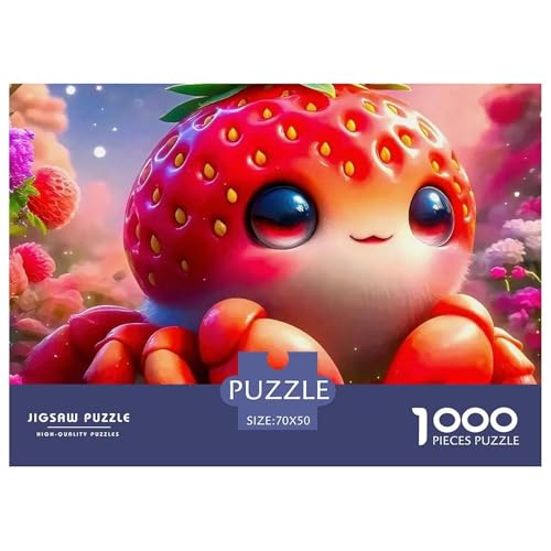 Krabben 1000 Teile Unmöglich Puzzles Tier Für Erwachsene, Familien, Teile Passen Perfekt Zusammen, Geschicklichkeitsspiel, Premium Quality, Stressabbau-Spielzeug 70x50cm/1000pcs von QIAVXZIP