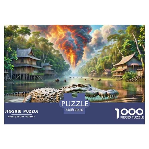 Krokodil versteckt Sich in Mangroven 1000 Teile Unmöglich Puzzles Tier, Teile Passen Perfekt Zusammen, Geschicklichkeitsspiel, Perfekt Für Spieleabende, Pädagogisches 38x26cm/1000pcs Krokodil versteckt Sich in Mangroven 1000 Teile Unmöglich Puzzles Tier, Teile Passen Perfekt Zusammen, Geschicklichkeitsspiel, Perfekt Für Spieleabende, Pädagogisches 38x26cm/1000pcs von QIAVXZIP