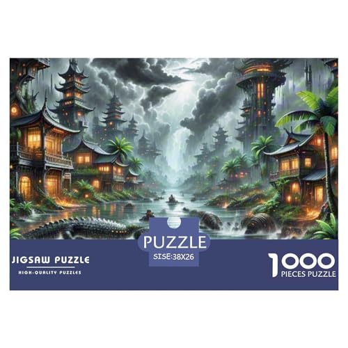 Krokodil versteckt Sich in Mangroven 1000 Teile Unmöglich Puzzles Tier, Teile Passen Perfekt Zusammen, Geschicklichkeitsspiel, Perfekt Für Spieleabende, Stressabbau-Spielzeug 38x26cm/ Krokodil versteckt Sich in Mangroven 1000 Teile Unmöglich Puzzles Tier, Teile Passen Perfekt Zusammen, Geschicklichkeitsspiel, Perfekt Für Spieleabende, Stressabbau-Spielzeug 38x26cm/ von QIAVXZIP