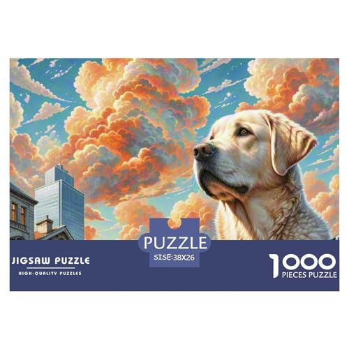Labrador Retriever 1000 Teile Klassische Puzzle, Teile Passen Perfekt Zusammen, Geschicklichkeitsspiel, Perfekt Für Spieleabende, Stressabbau-Spielzeug 38x26cm/1000pcs Labrador Retriever 1000 Teile Klassische Puzzle, Teile Passen Perfekt Zusammen, Geschicklichkeitsspiel, Perfekt Für Spieleabende, Stressabbau-Spielzeug 38x26cm/1000pcs von QIAVXZIP
